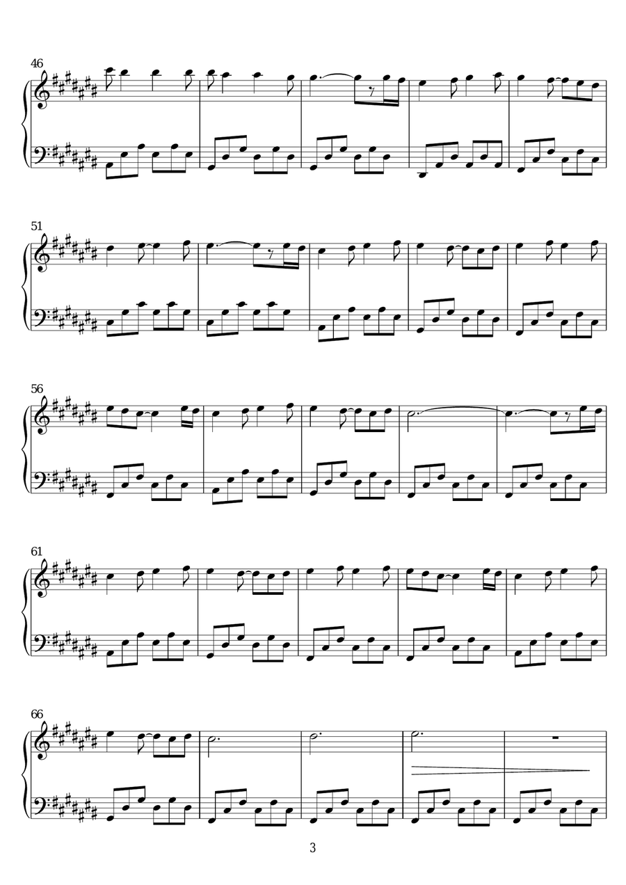 Dream Of Flying Dream Of Flying Piano Solo scores gallery preview page 3