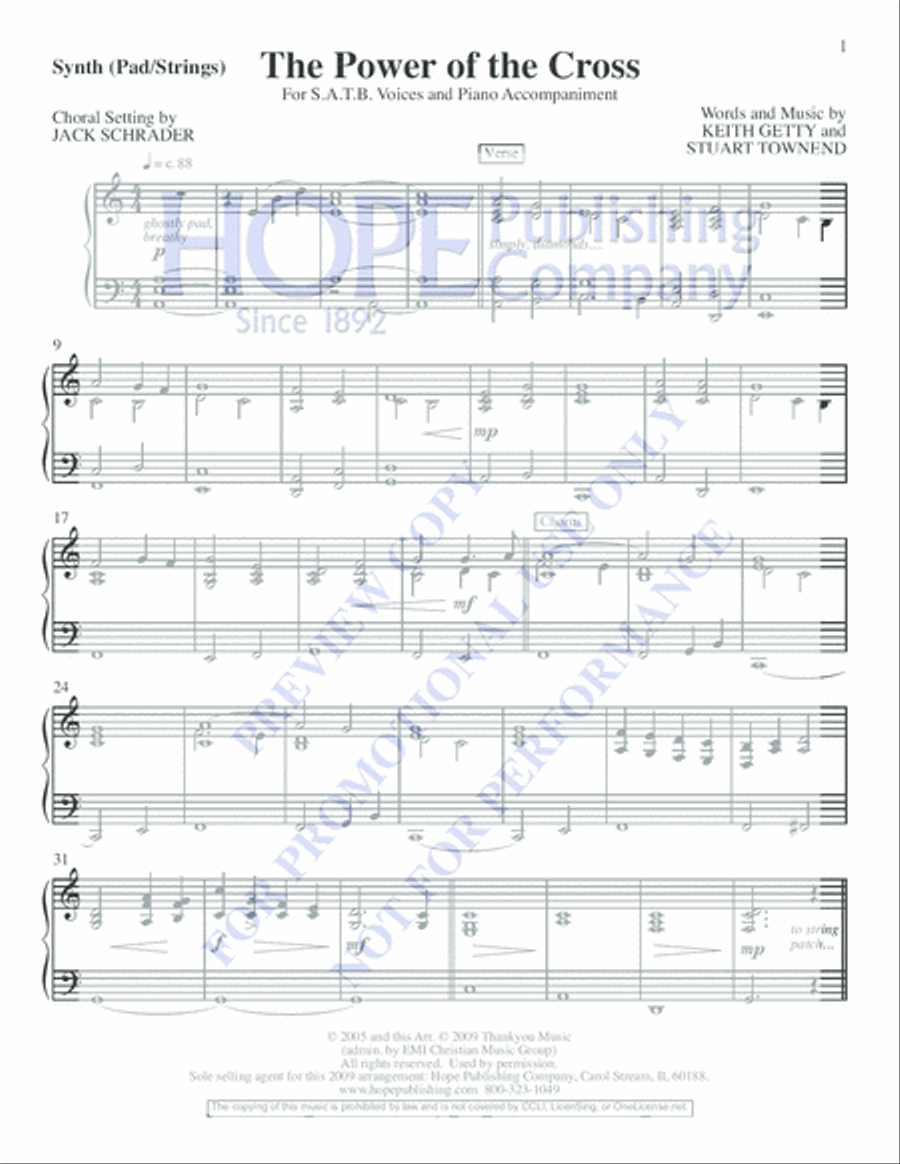 The Power of the Cross Choir scores gallery preview page 11