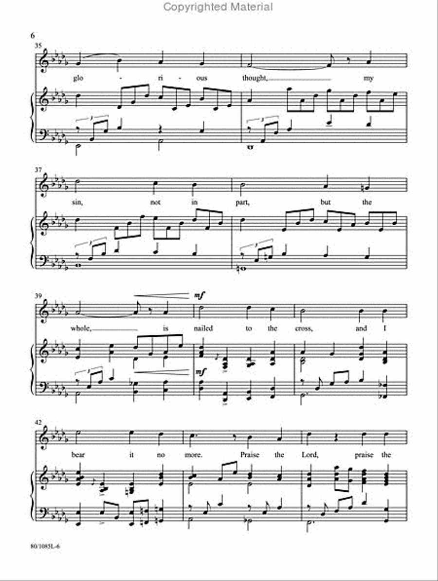 It Is Well with My Soul - Vocal Solo Medium Voice scores gallery preview page 6
