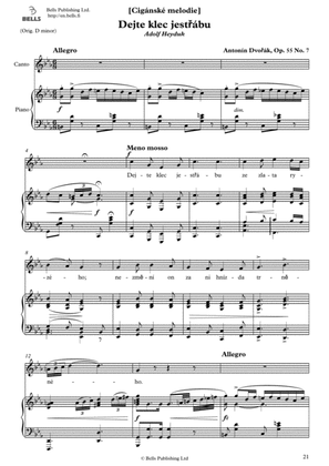 Book cover for Dejte klec jestrabu, Op. 55 No. 7 (C minor)