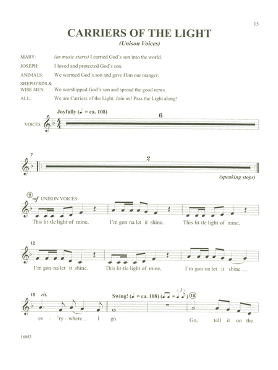 Carriers of the Light - A Children's Christmas Musical (Preview Pack) Choir scores gallery preview page 4