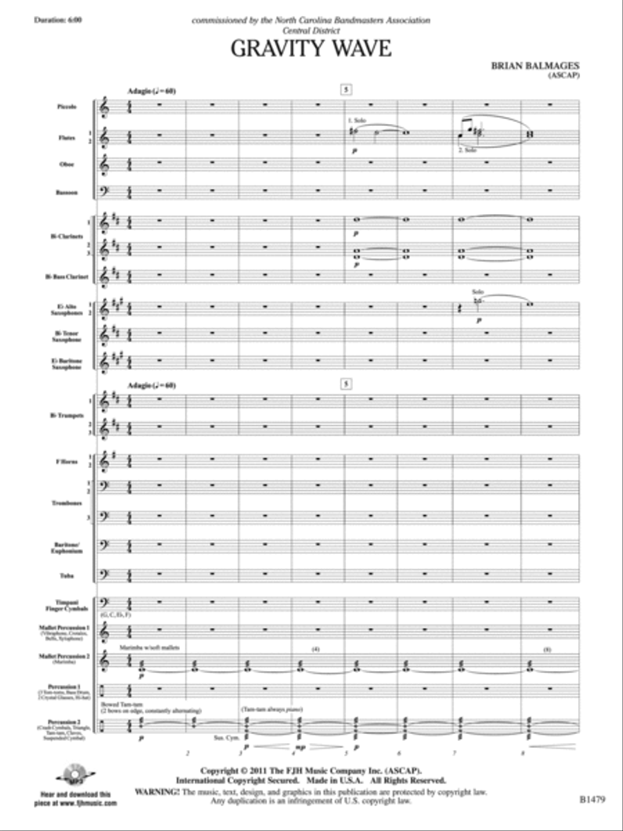 Gravity Wave: Score Concert Band scores gallery preview page 3