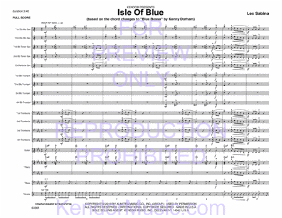 Isle of Blue Jazz Ensemble scores gallery preview page 3