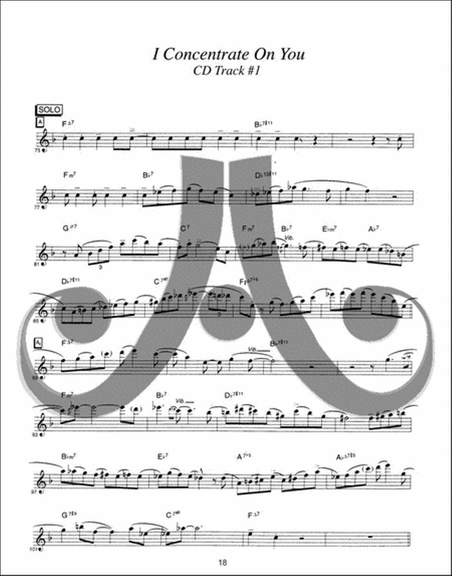 David Liebman Transcriptions - A Collection of Solos on Jazz Standards - Bk/CD Tenor Saxophone scores gallery preview page 6