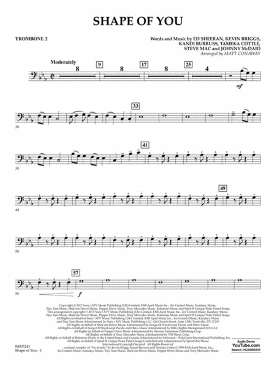 Shape of You Concert Band scores gallery preview page 7
