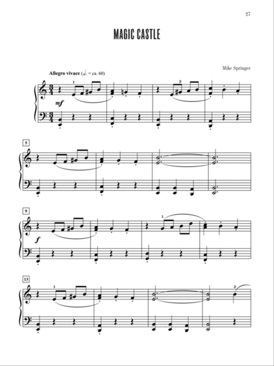 Myklas Contest Winners, Book 2 Easy Piano scores gallery preview page 9