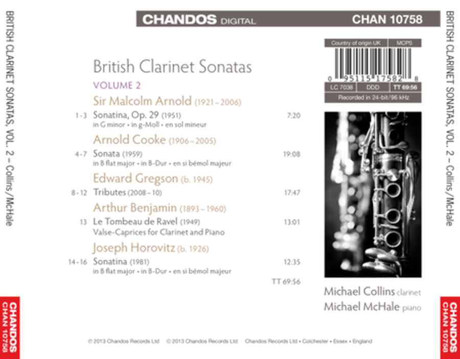 Volume 2: British Clarinet Sonatas image number null