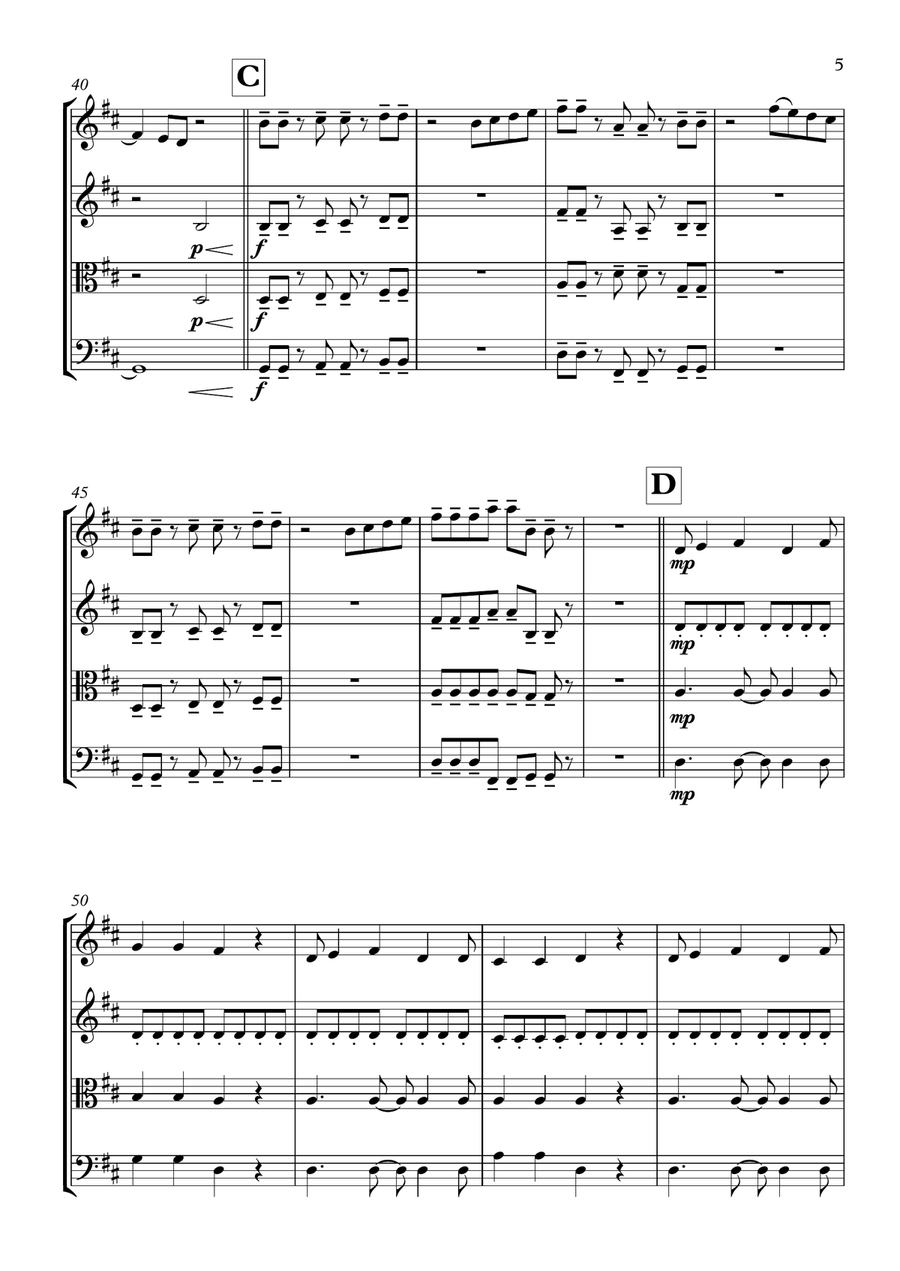 Without You String Quartet scores gallery preview page 5