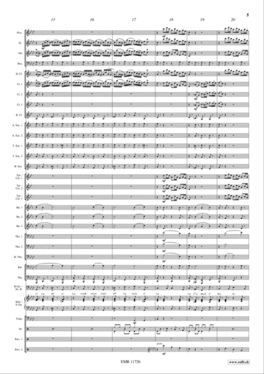 Rocky Bach Concert Band scores gallery preview page 6