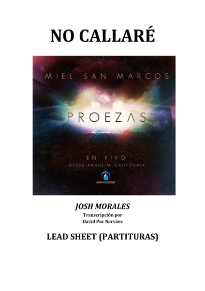 Miel San Marcos - NO CALLARE (Partitura) - Álbum Proezas image number null
