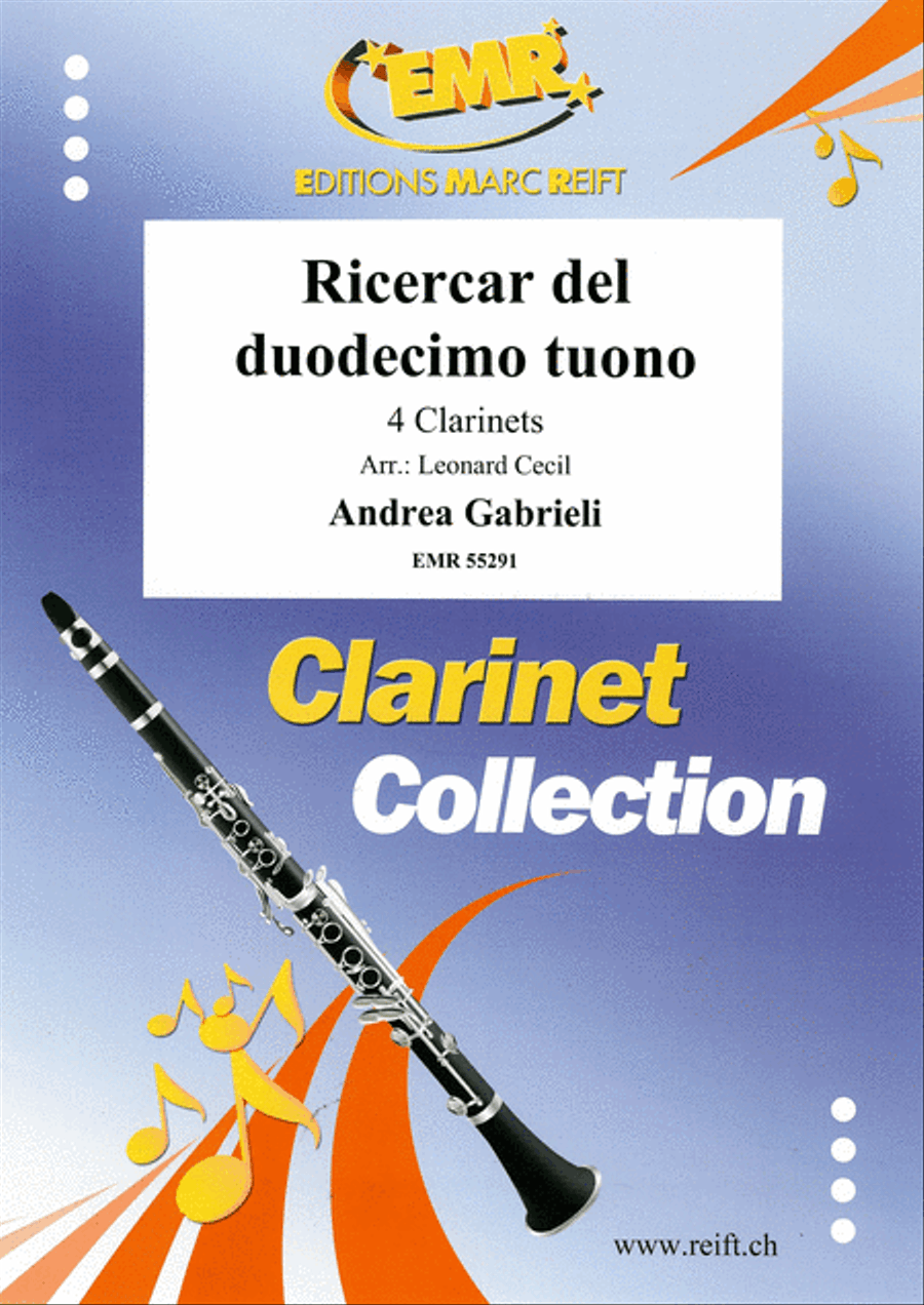 Ricercar del duodecimo tuono Clarinet Quartet scores gallery preview page 1