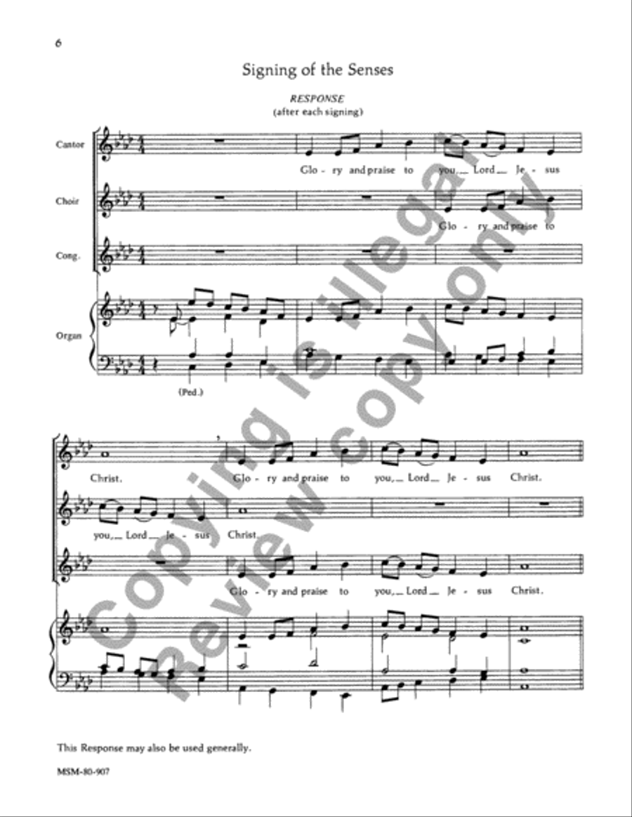 Rite of Christian Initiation of Adults 4-Part scores gallery preview page 5