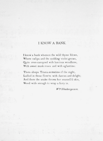 I Know A Bank. Song
