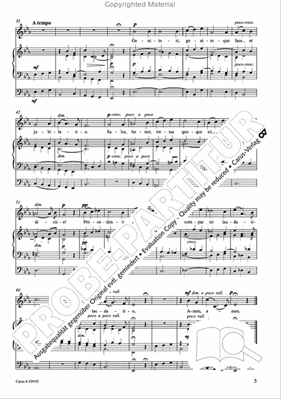 Shorter sacred works. Vol. 15 of the Vierne Complete Edition (Vierne: Kleinere Kirchenwerke. Bd. 15 der Vierne-Gesamtausgabe) Organ scores gallery preview page 6