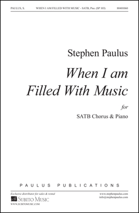 Book cover for When I Am Filled with Music