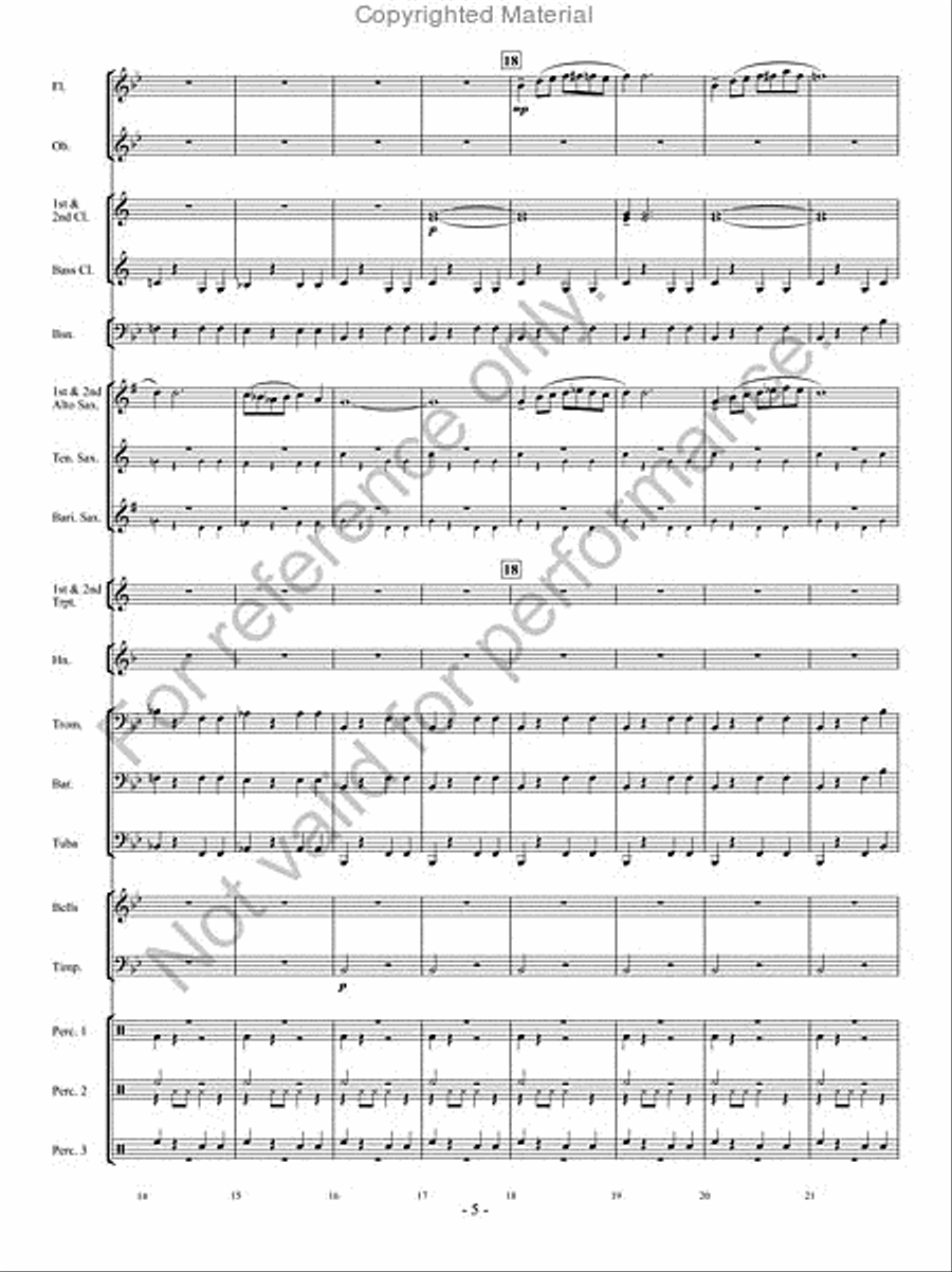 Desert Caravan Concert Band scores gallery preview page 4