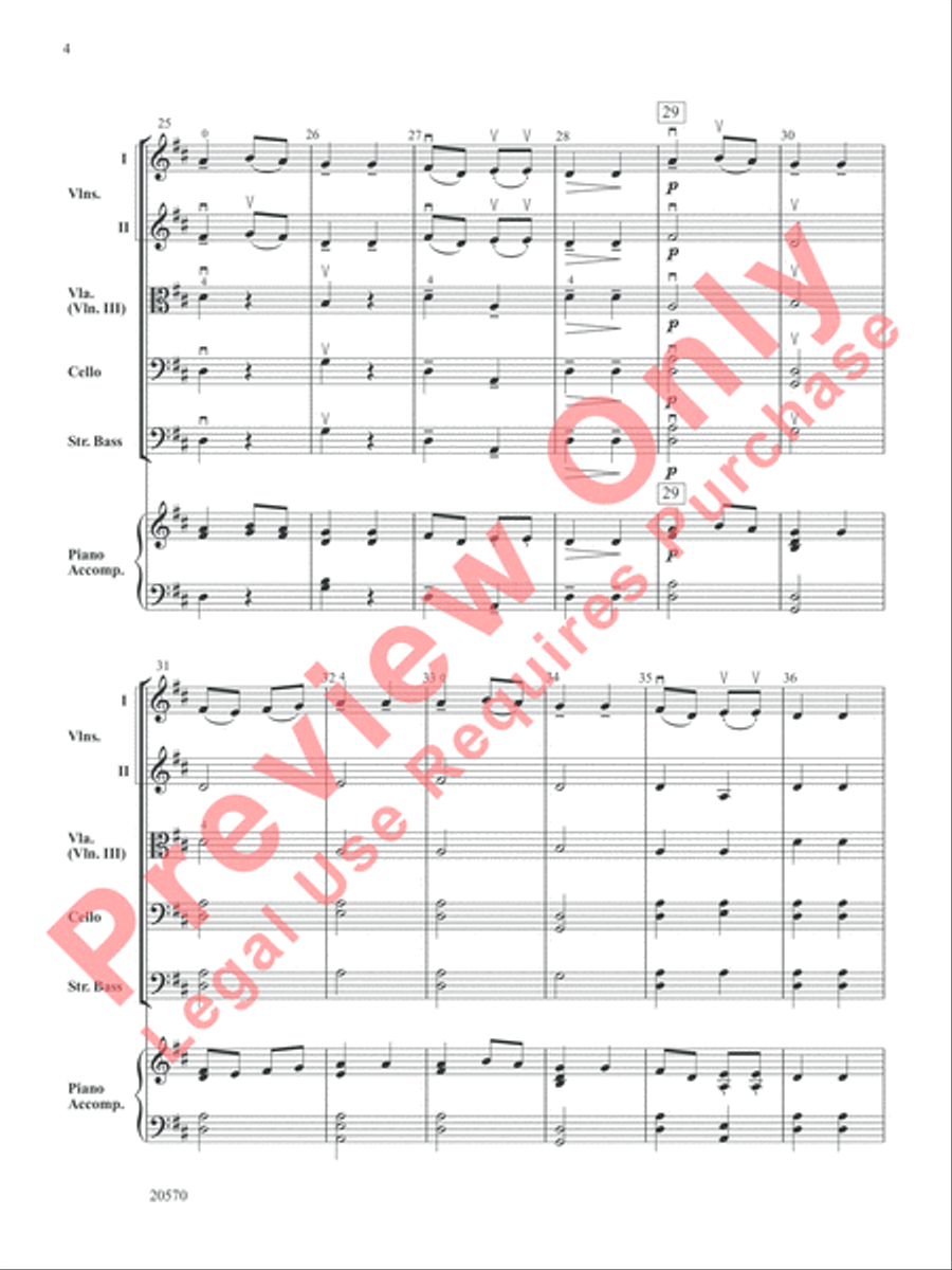 Sword Dance String Orchestra scores gallery preview page 5