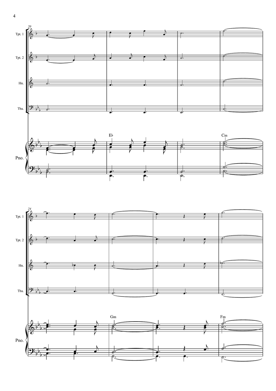 O Holy Night O Holy Night Brass Quartet scores gallery preview page 4