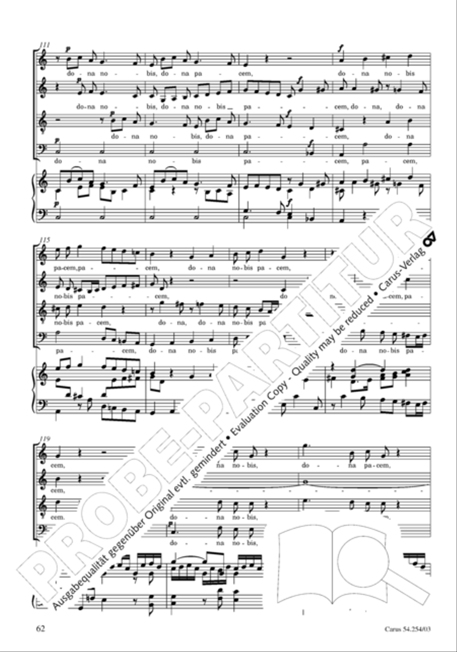 Missa Sancti Hieronymi 4-Part scores gallery preview page 63