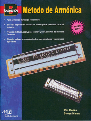 Book cover for Basix: Harmonica Method (Spanish Edition)