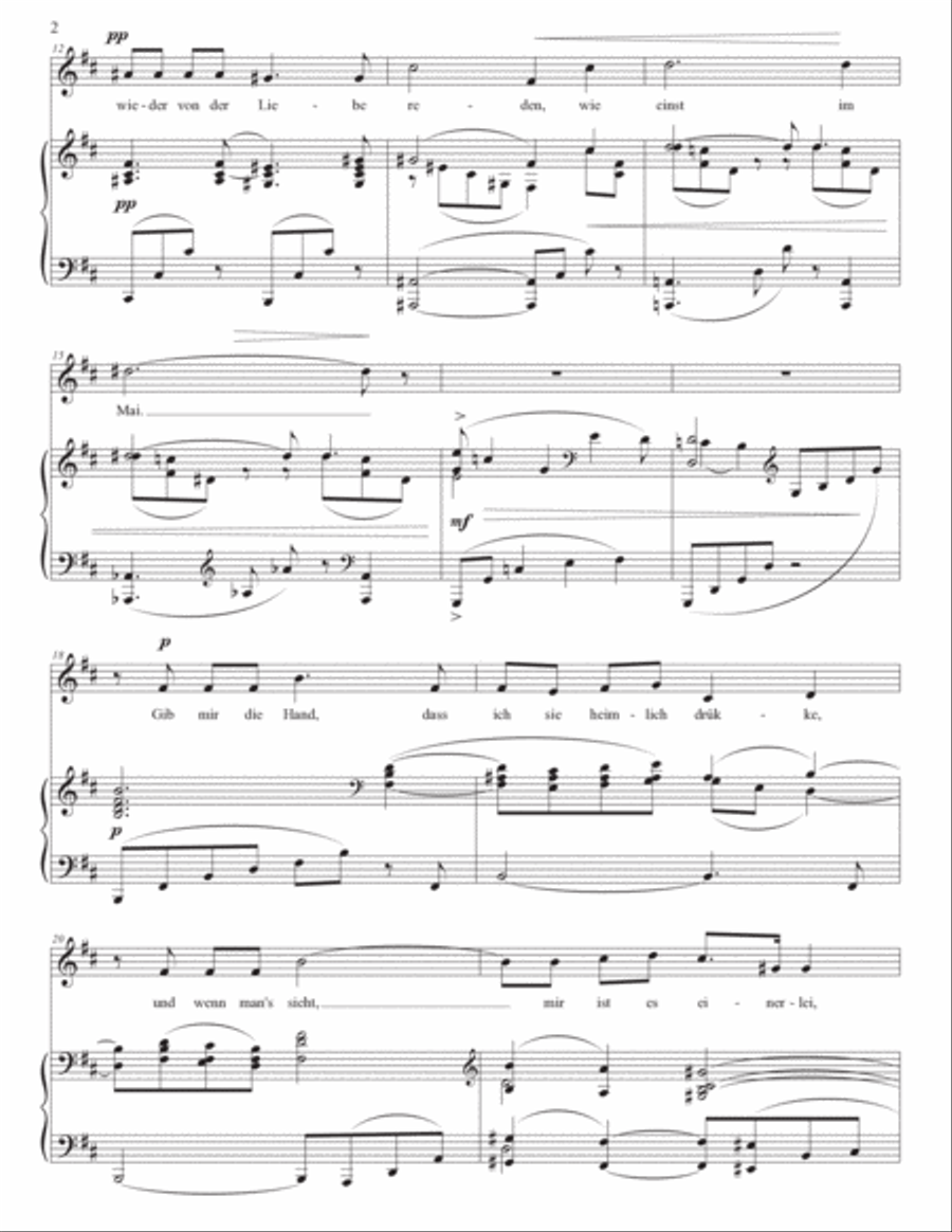 STRAUSS: Allerseelen, Op. 10 no. 8 (transposed to D major)