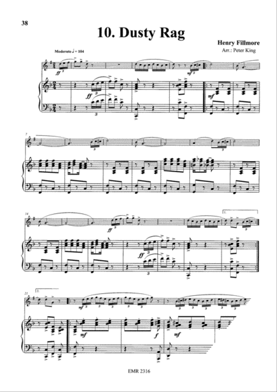 15 Rags Clarinet Solo scores gallery preview page 12