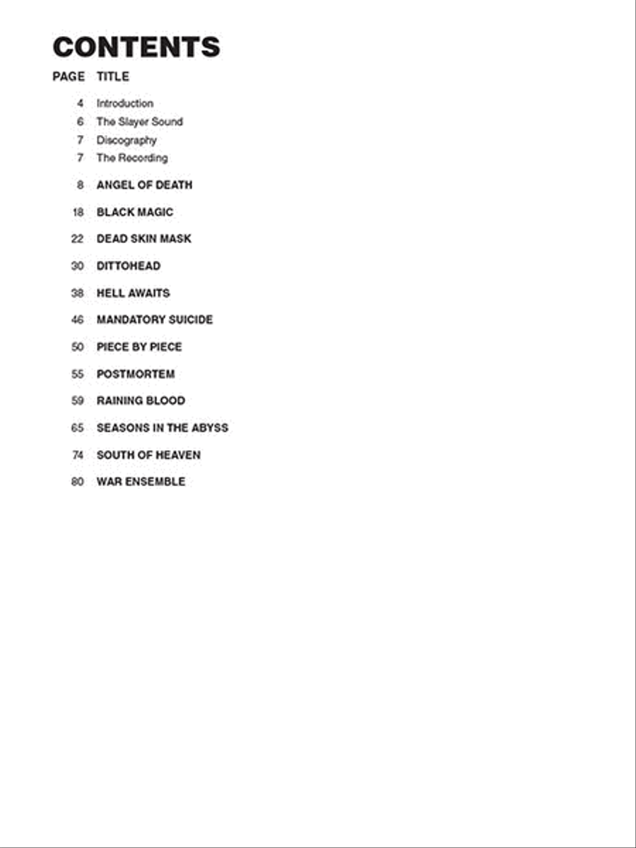 Slayer - Signature Licks Electric Guitar scores gallery preview page 2