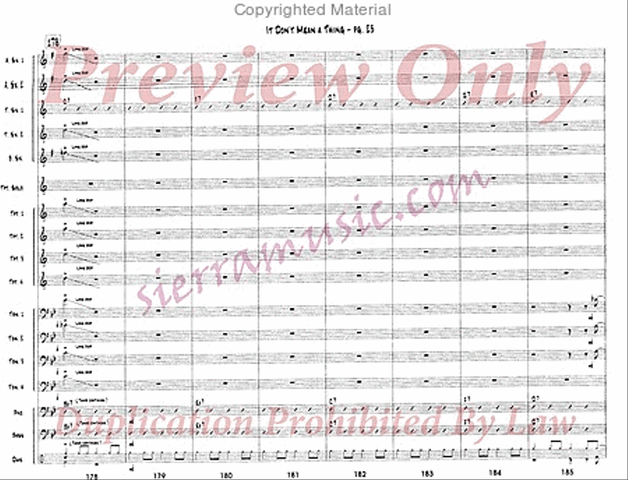 It Don't Mean a Thing If It Ain't Got That Swing Jazz Ensemble scores gallery preview page 24