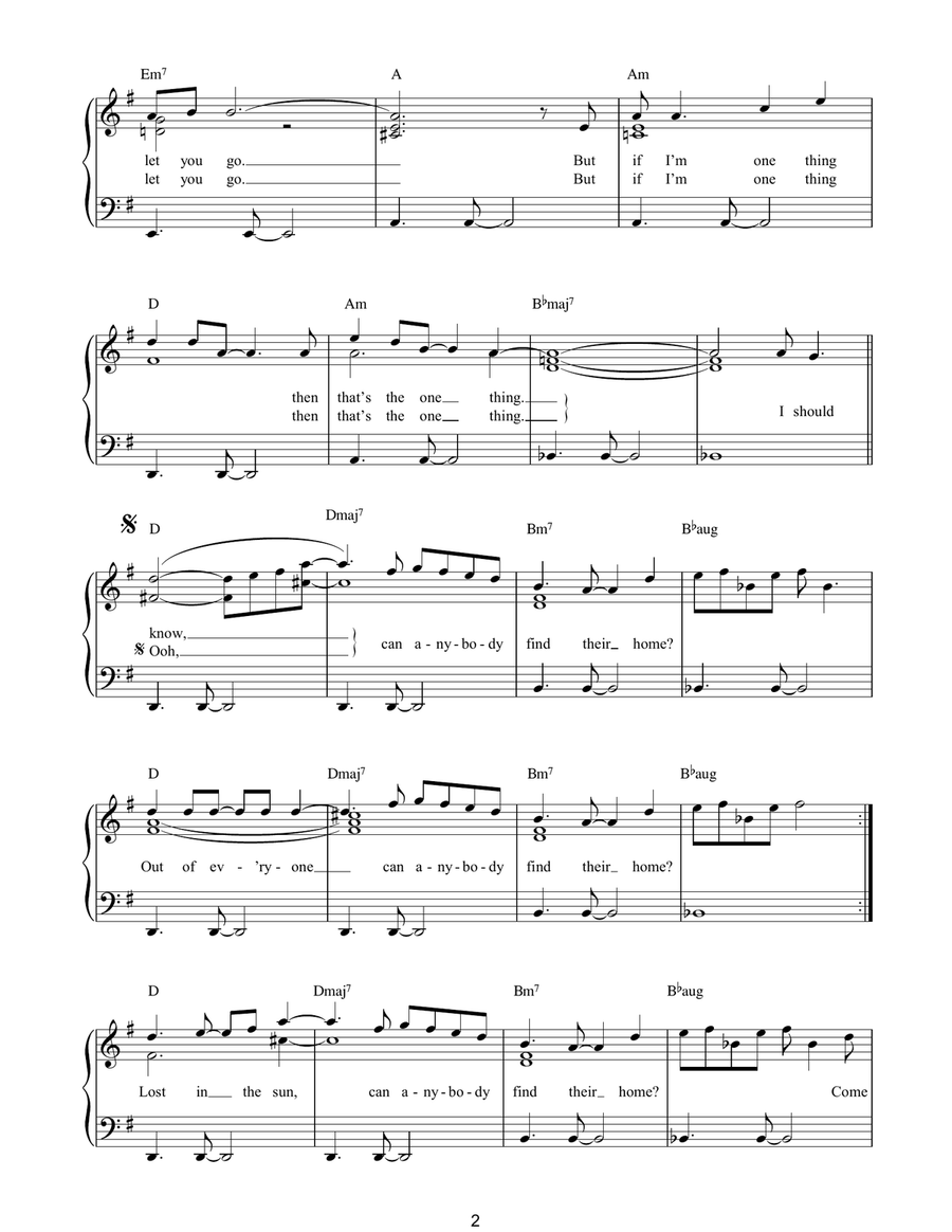Sunshine Piano Solo scores gallery preview page 2