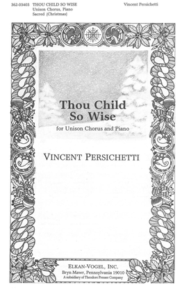 Book cover for Thou Child So Wise