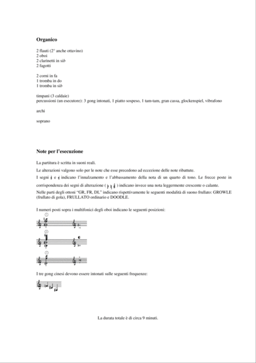 Umberto Pedraglio: VISIONI (ES 993) per Soprano e Orchestra Large Ensemble scores gallery preview page 5