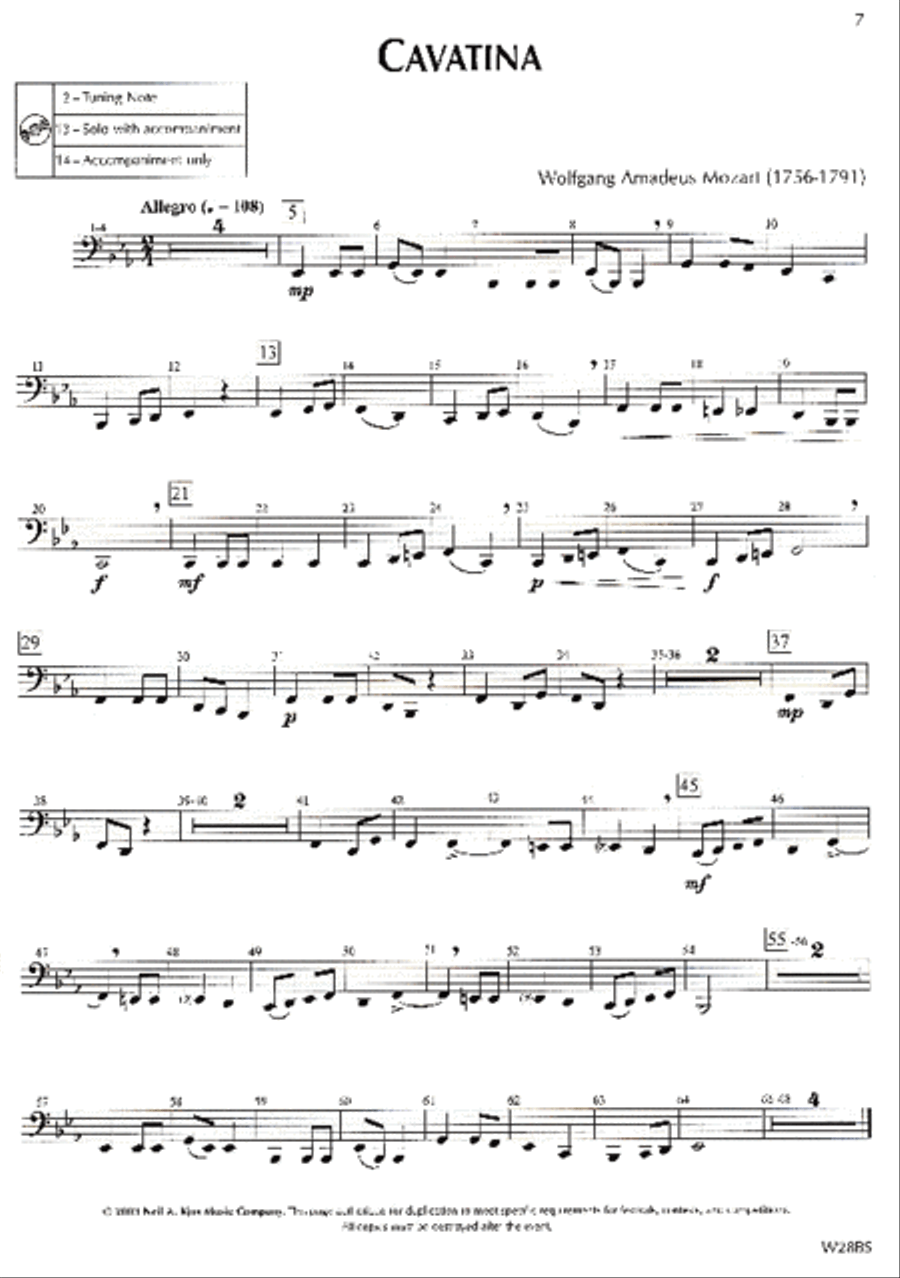 Standard of Excellence: Festival Solos - Tuba Concert Band Methods scores gallery preview page 2