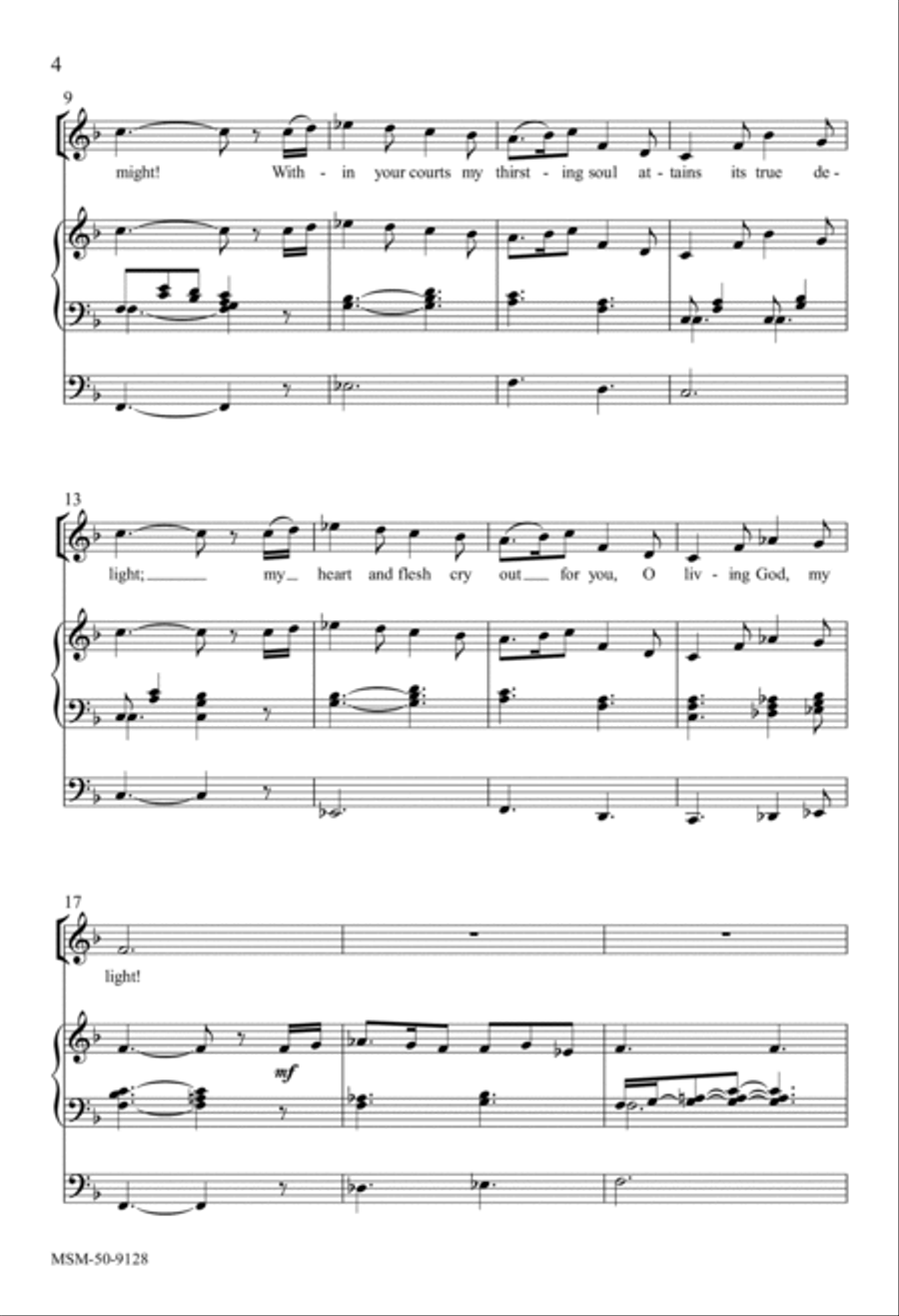 How Lovely Is Your Dwelling-place 4-Part scores gallery preview page 4