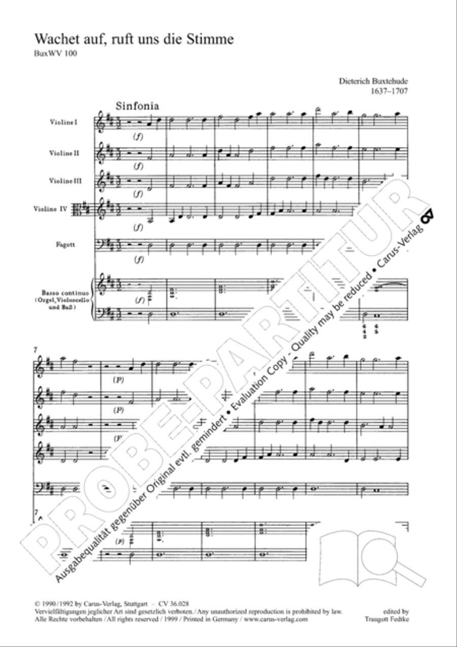 Wake, o wake and hear the voices 3-Part scores gallery preview page 7