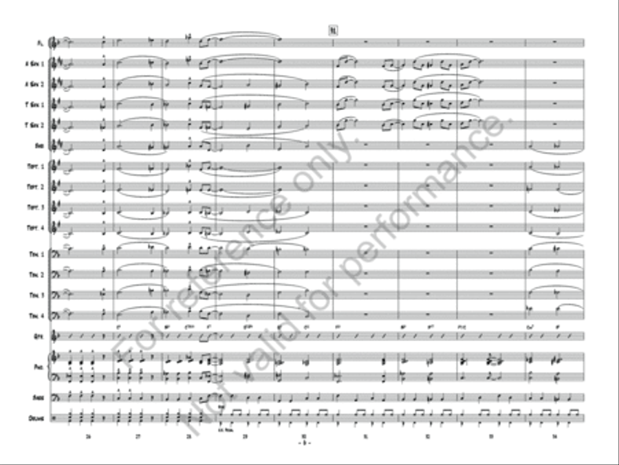 Blues March Jazz Ensemble scores gallery preview page 7