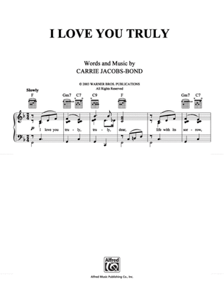 Book cover for I Love You Truly