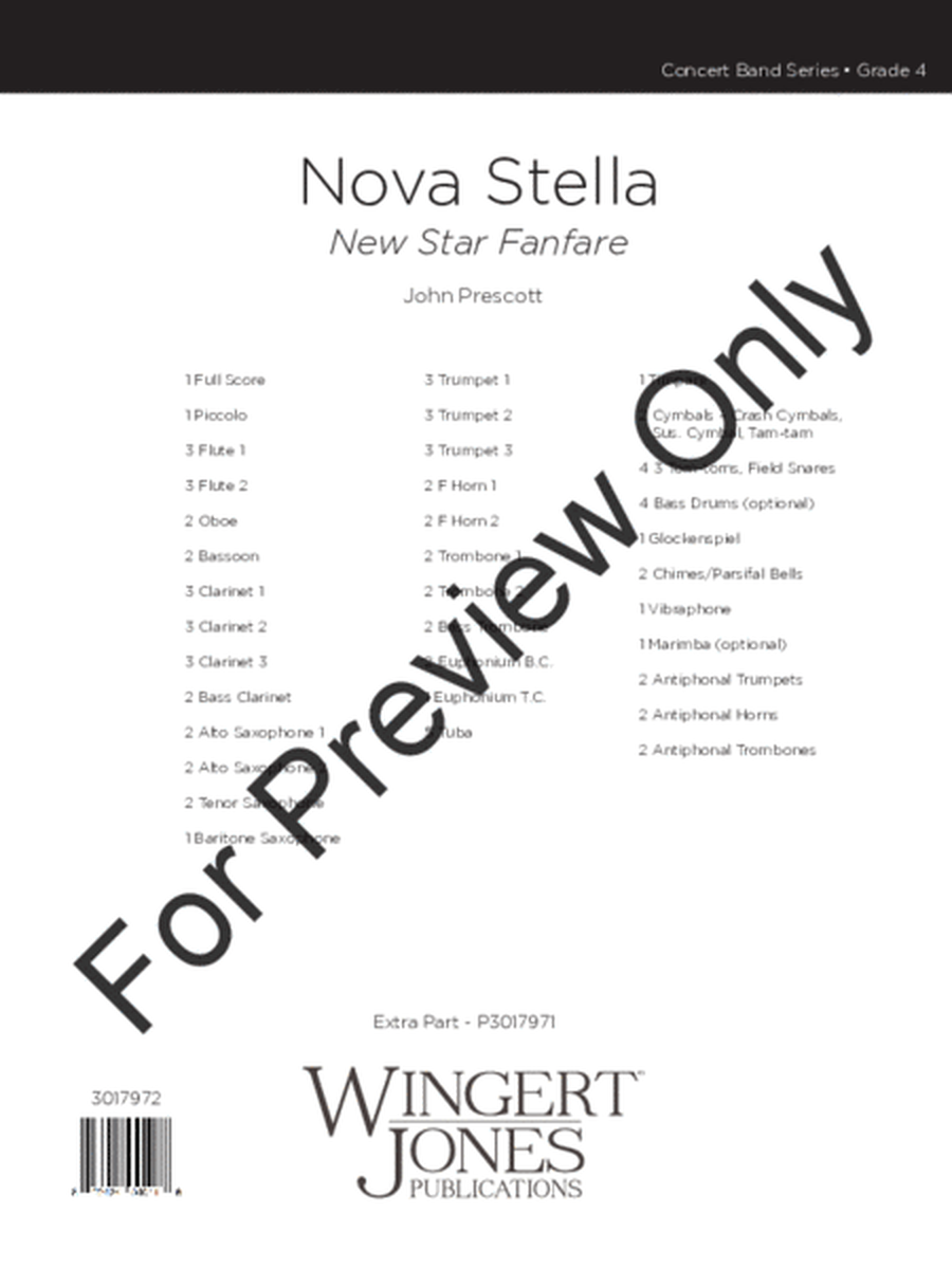 Nova Stella - Full Score