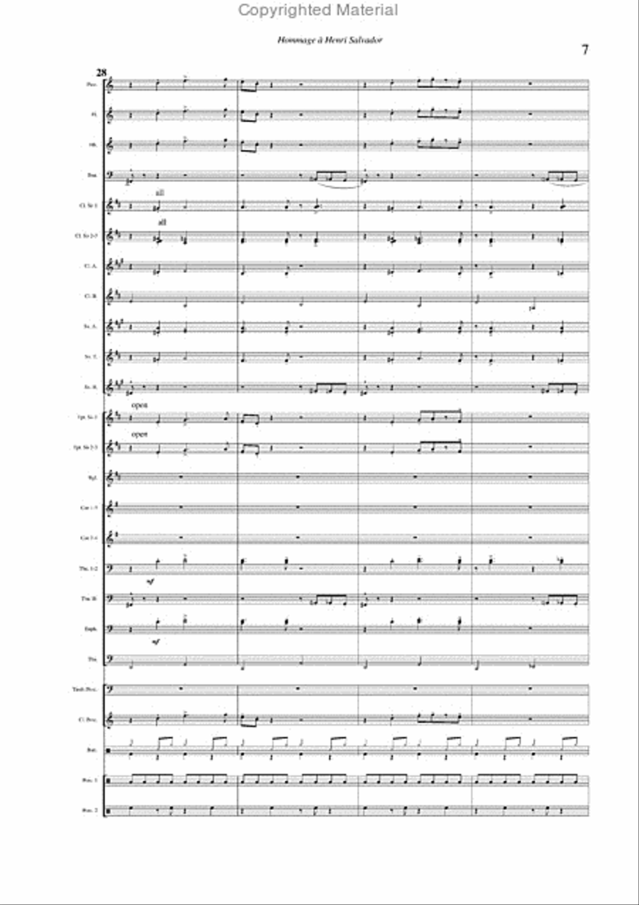 Salvador Medley Concert Band scores gallery preview page 6