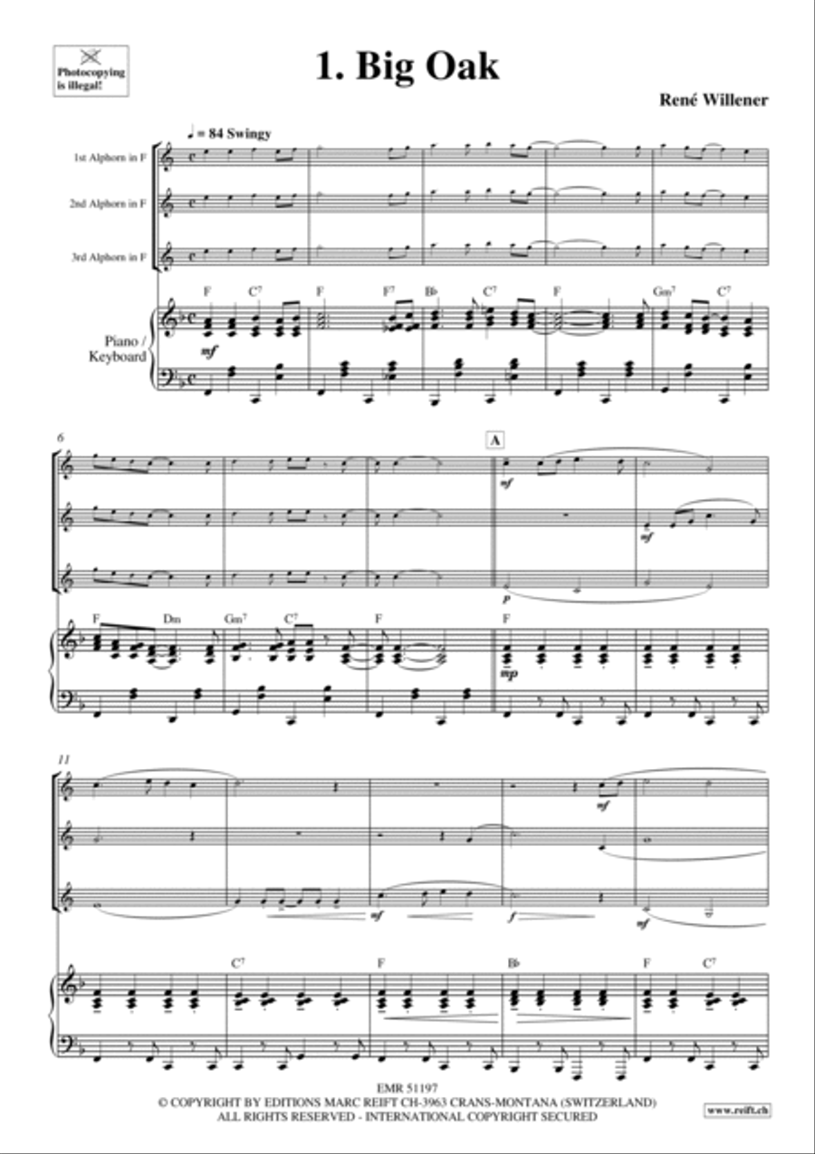 20 Alphorn Trios Volume 1 Brass Trio scores gallery preview page 3