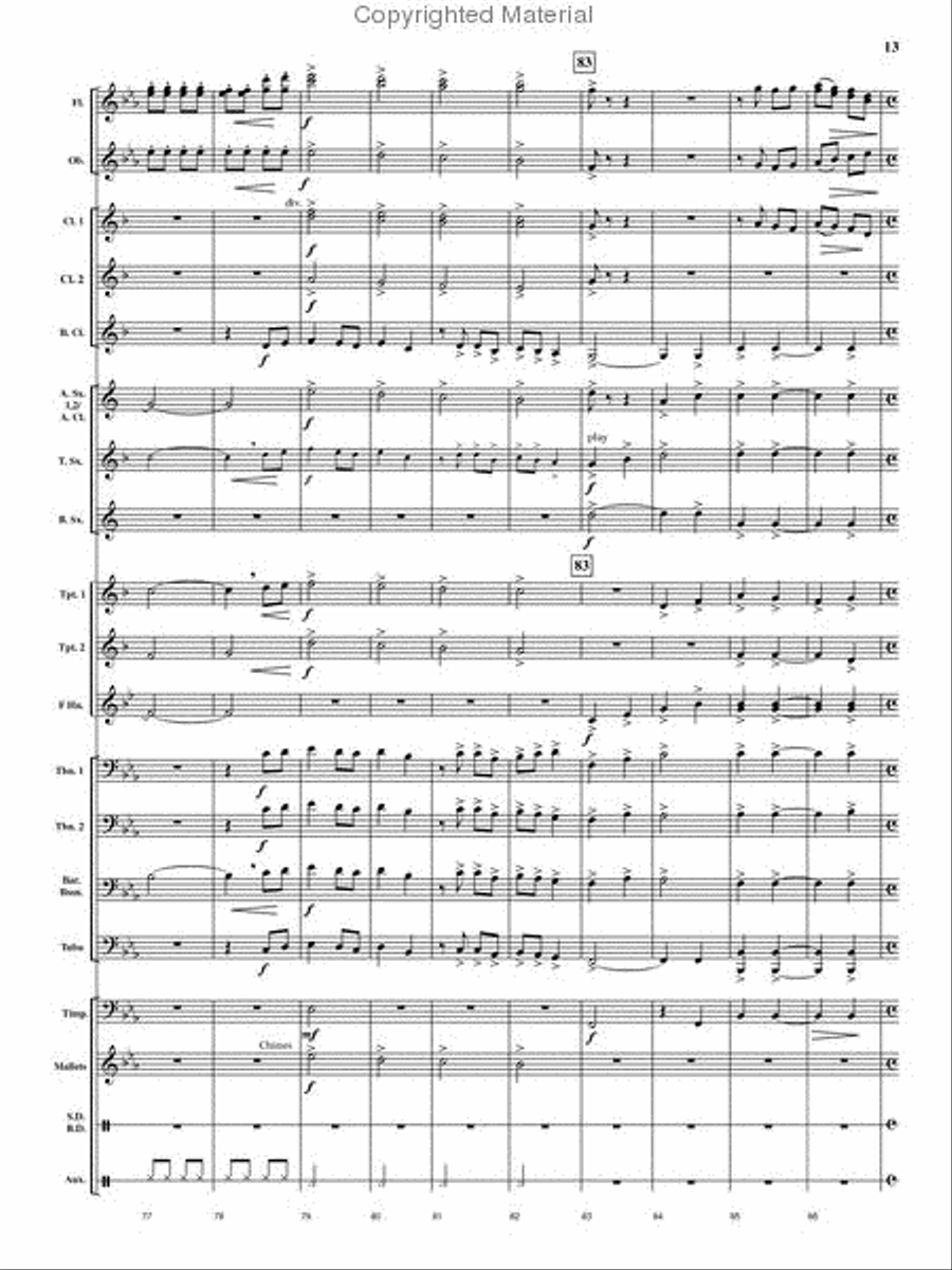 Cedar Creek Sketches Cedar Creek Sketches Concert Band scores gallery preview page 12