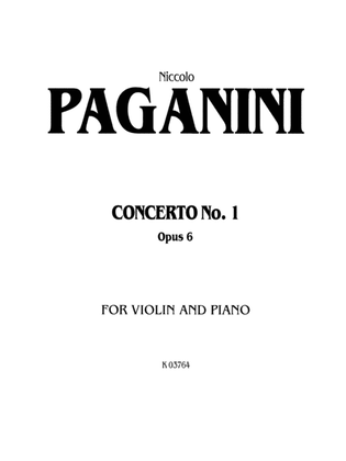 Book cover for Paganini: Concerto No. 1 in D Major, Op. 6 (Arr. Carl Flesch)