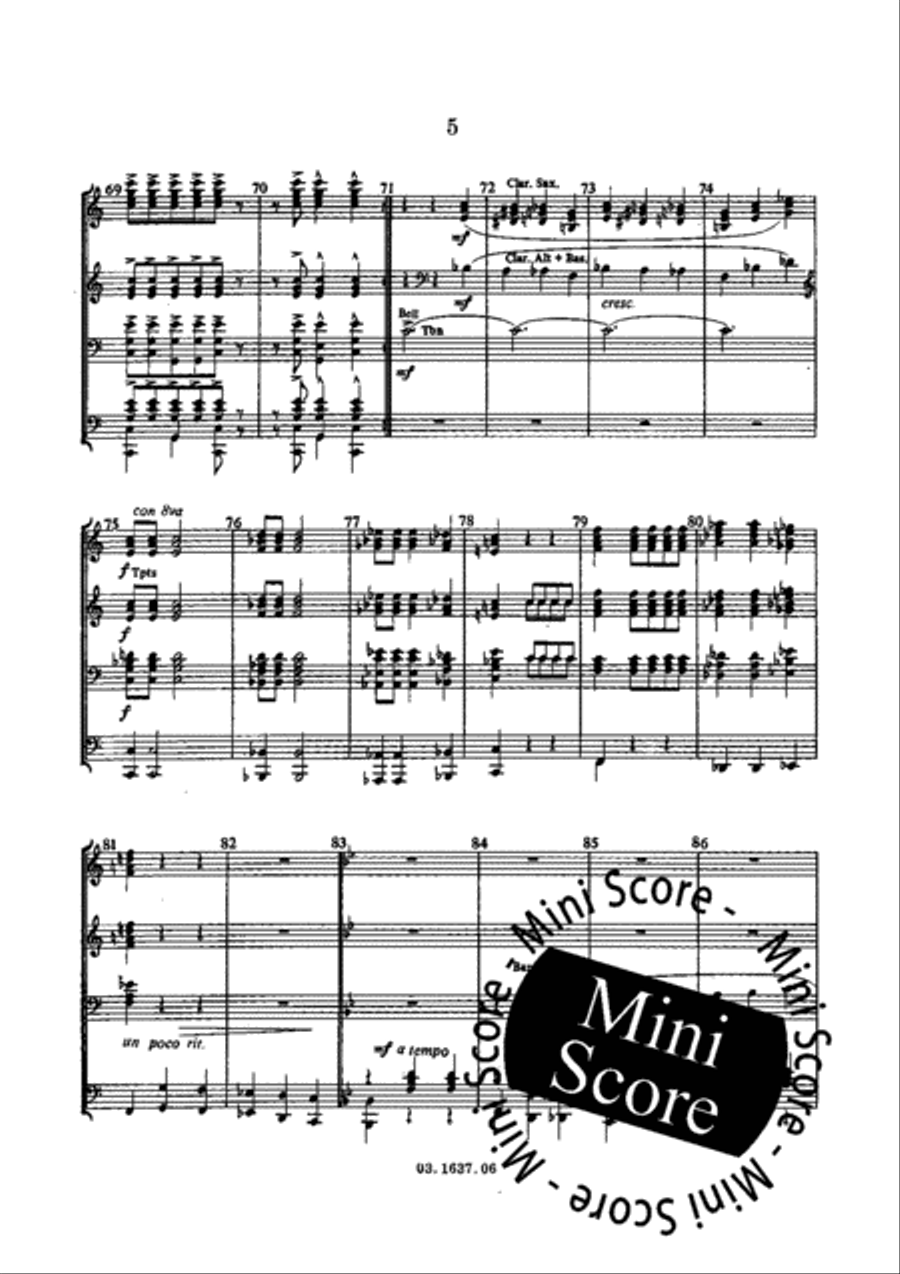 Toy Town Waltz Fanfare Band scores gallery preview page 11