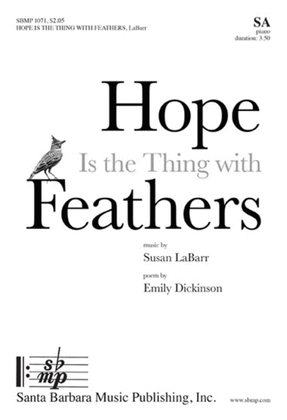 Book cover for Hope Is the Thing with Feathers - SA Octavo
