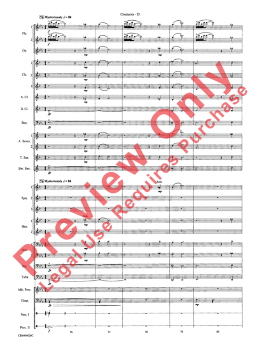 Go West! Concert Band scores gallery preview page 18