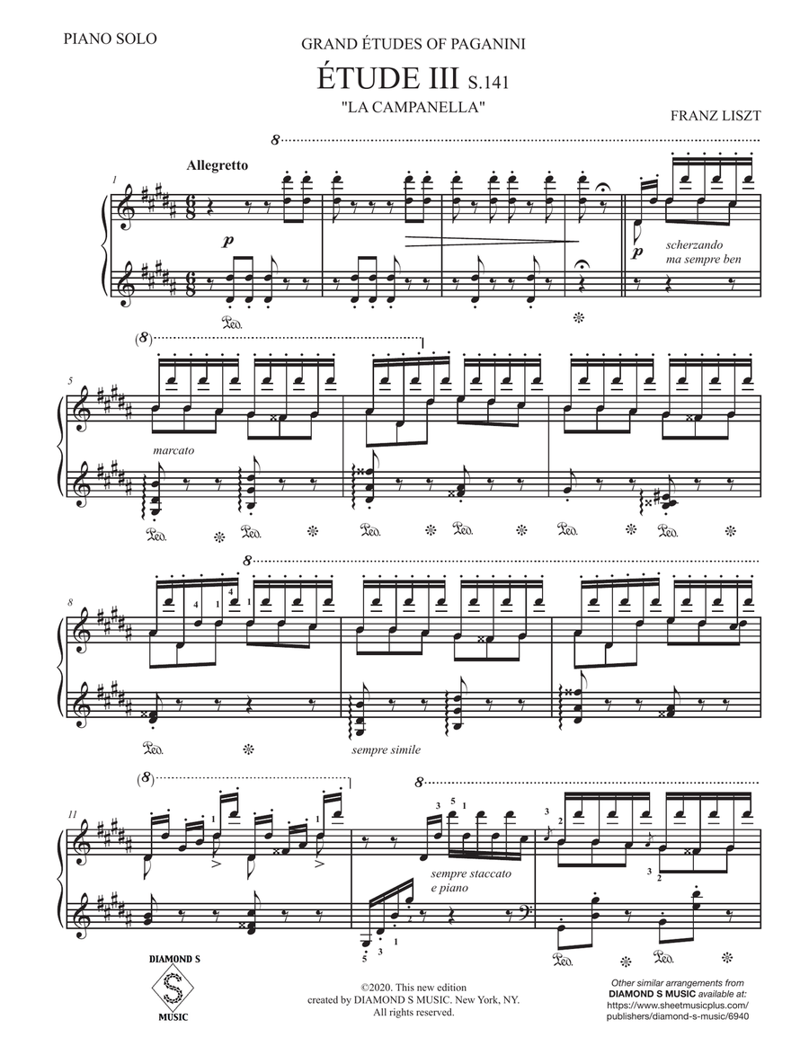 La Campanella - Franz Liszt - Piano Solo Piano Solo scores gallery preview page 5