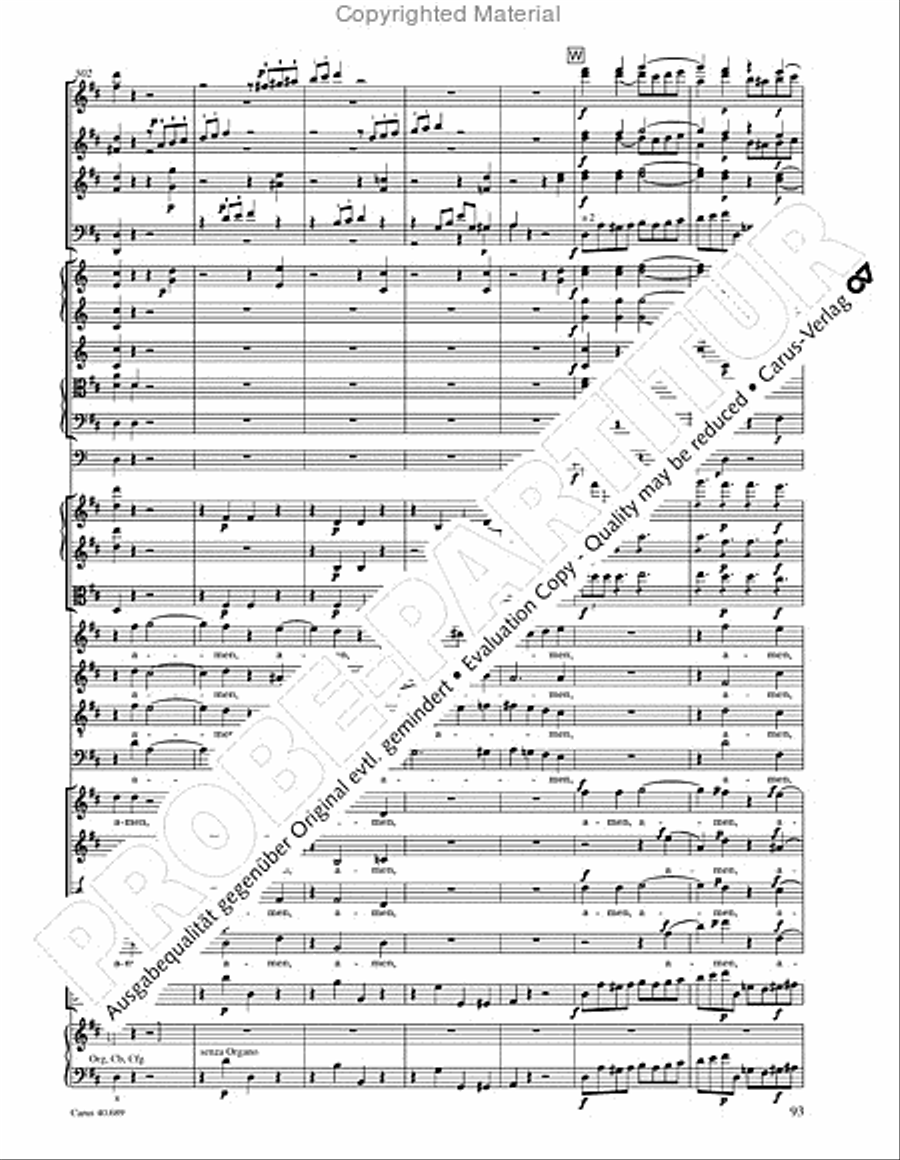Missa solemnis 4-Part scores gallery preview page 109