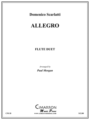 Book cover for Allegro for Two Flutes