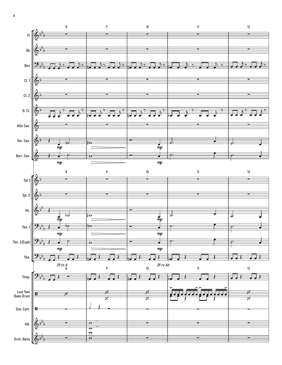 Theme From Fallout(R) 4 Concert Band scores gallery preview page 4