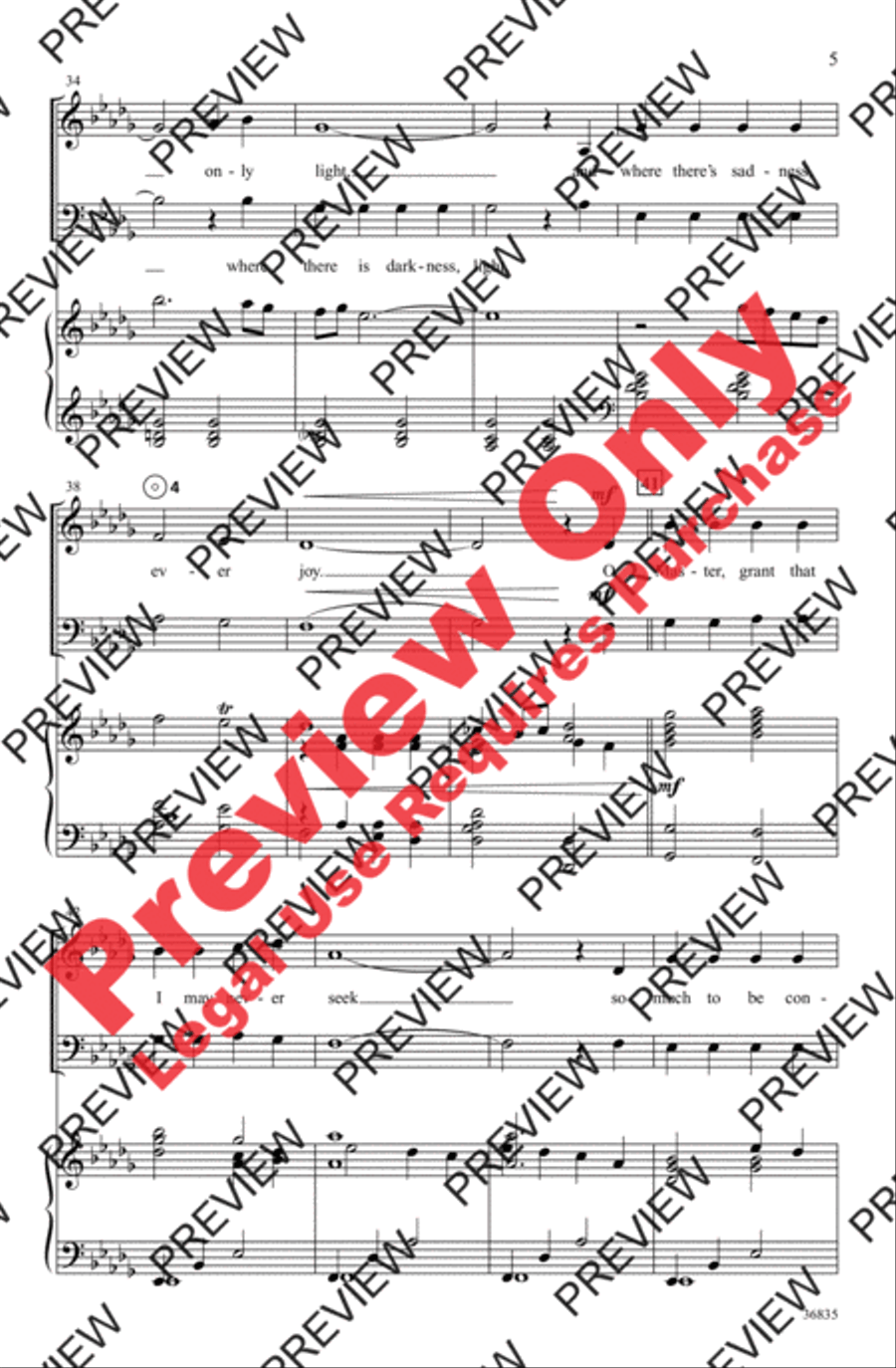 Make Me a Channel of Your Peace 2-Part scores gallery preview page 5