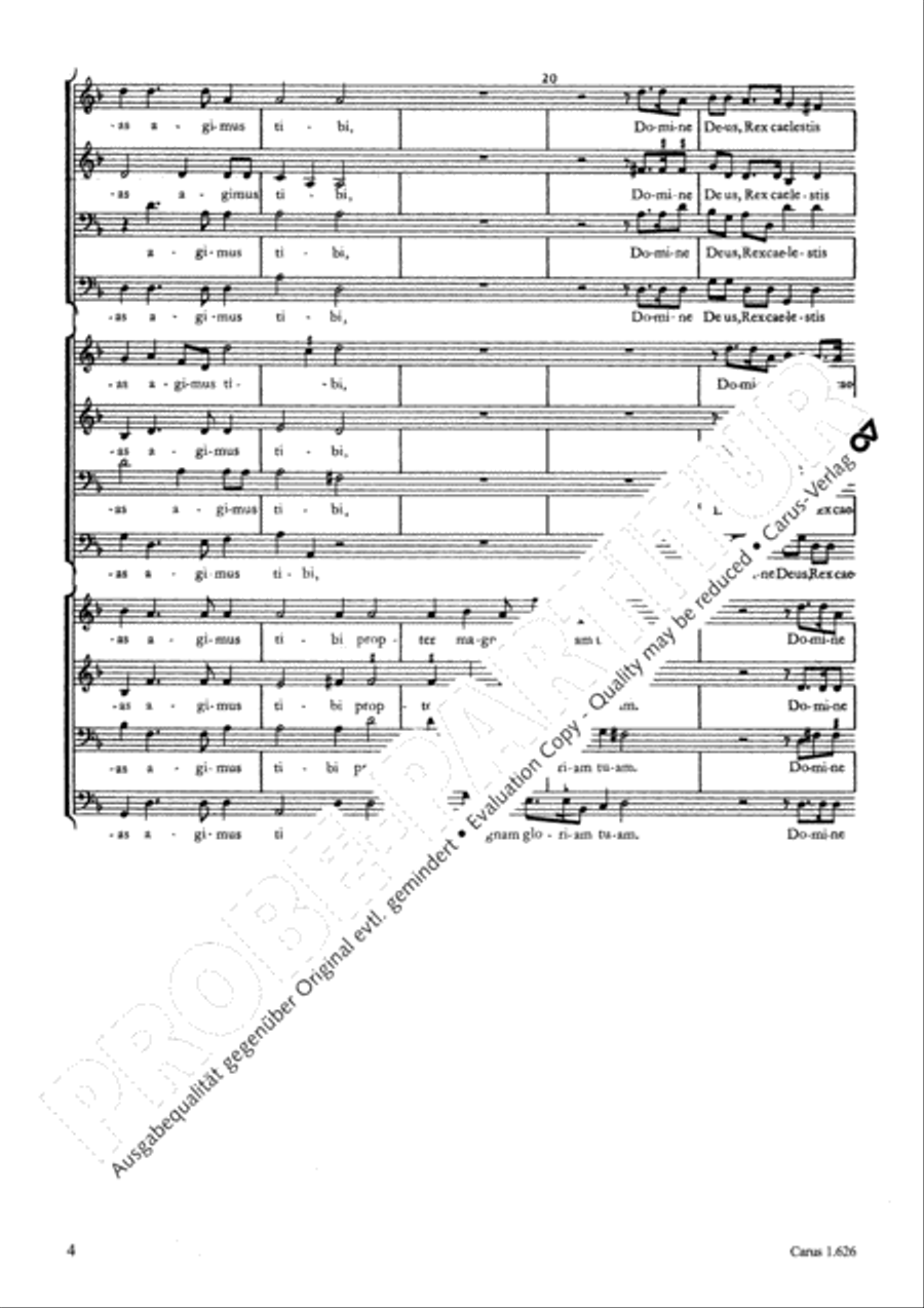 Gloria 4-Part scores gallery preview page 5